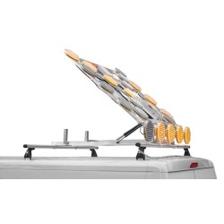 Panou rabatabil semnalizare LED lucrari - 22 lampi de 200 mm diametru